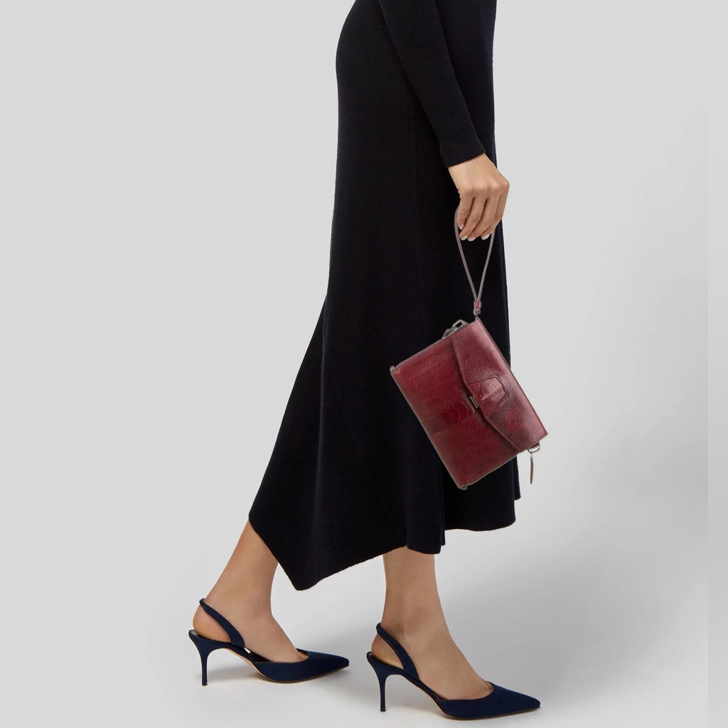 Alexander Wang Lydia Clutch In Burgundy